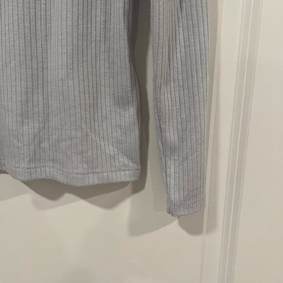 Madewell Women's Lightweight Turtleneck Ribbed Light Blue Size Large - Picture 9 of 9